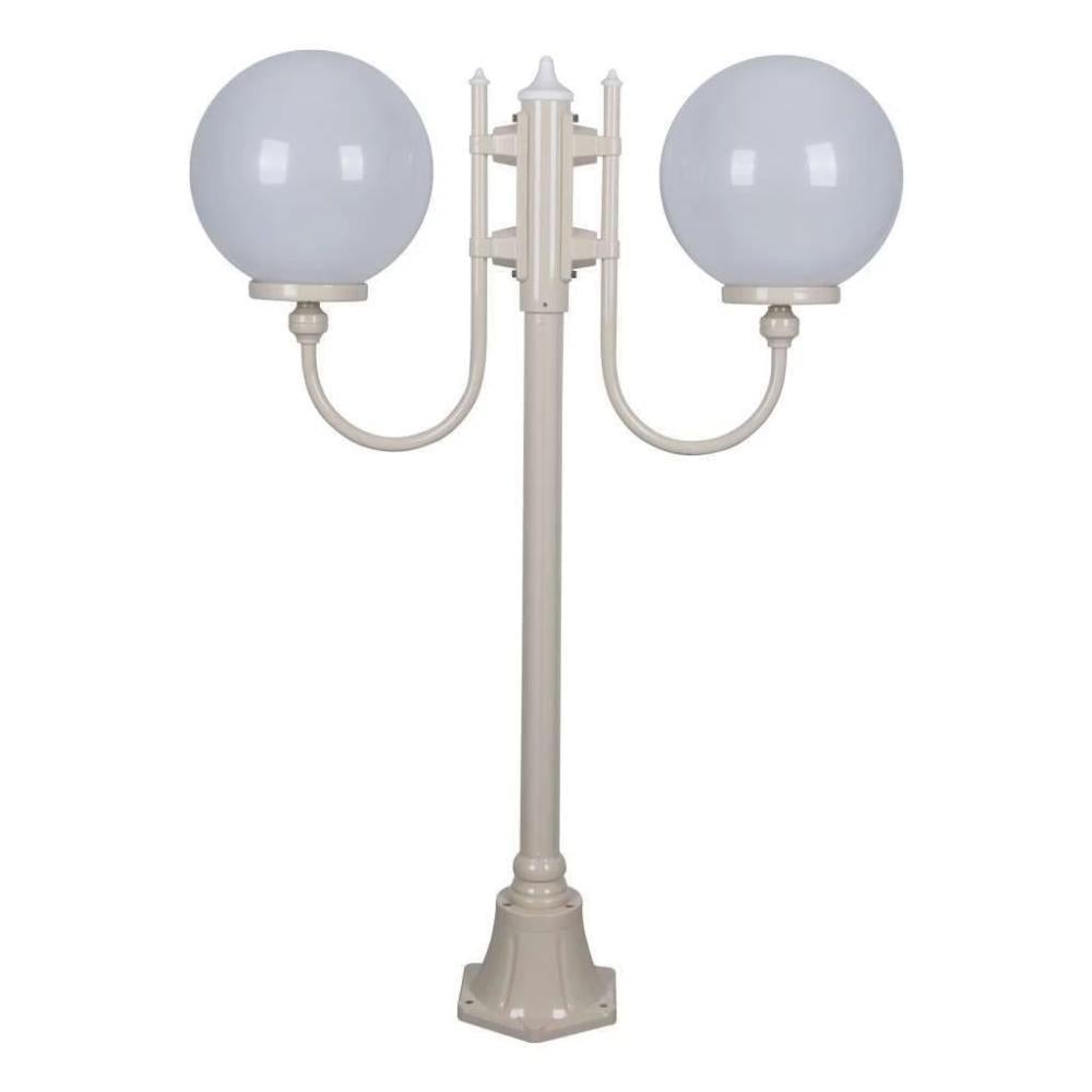 Domus GT-609 Lisbon - Twin 30cm Spheres Curved Arms Short Post Light-Domus Lighting-Ozlighting.com.au
