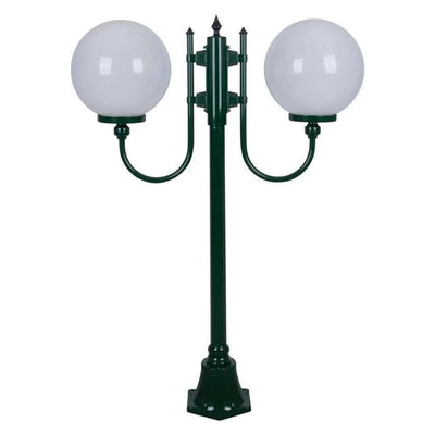 Domus GT-609 Lisbon - Twin 30cm Spheres Curved Arms Short Post Light-Domus Lighting-Ozlighting.com.au