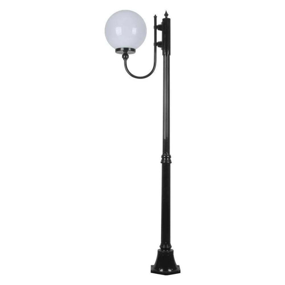 Domus GT-613 Lisbon - 30cm Sphere Curved Arm Medium Post Light-Domus Lighting-Ozlighting.com.au