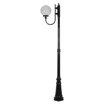 Domus GT-618 Lisbon - 25cm Sphere Curved Arm Tall Post Light-Domus Lighting-Ozlighting.com.au