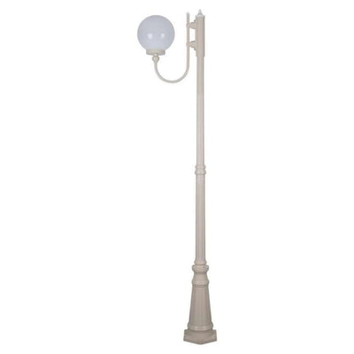 Domus GT-618 Lisbon - 25cm Sphere Curved Arm Tall Post Light-Domus Lighting-Ozlighting.com.au