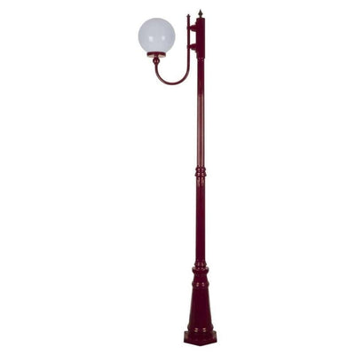 Domus GT-618 Lisbon - 25cm Sphere Curved Arm Tall Post Light-Domus Lighting-Ozlighting.com.au