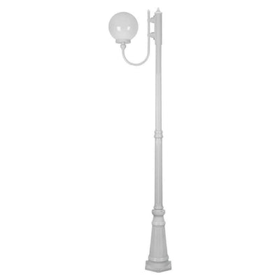 Domus GT-618 Lisbon - 25cm Sphere Curved Arm Tall Post Light-Domus Lighting-Ozlighting.com.au