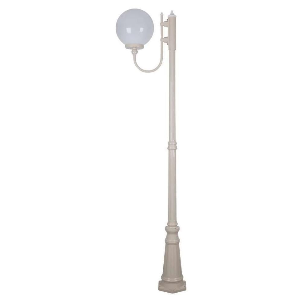 Domus GT-619 Lisbon - 30cm Sphere Curved Arm Tall Post Light-Domus Lighting-Ozlighting.com.au