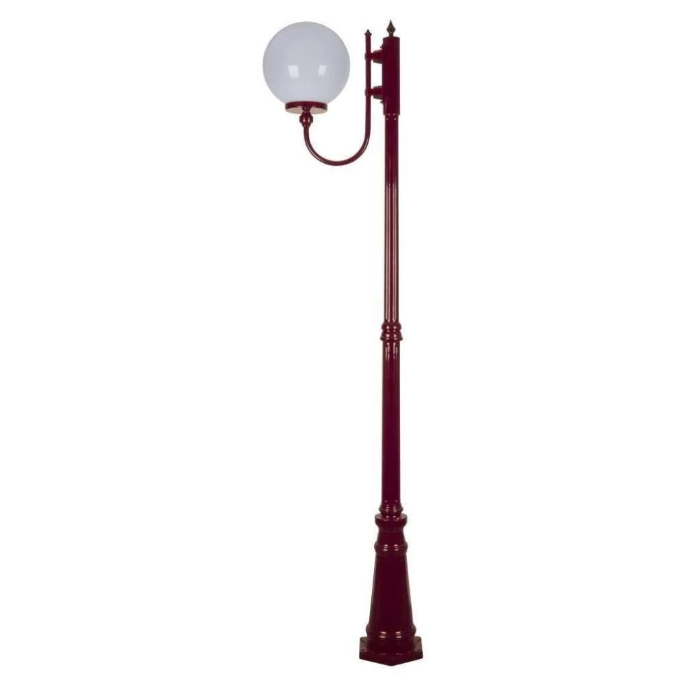 Domus GT-619 Lisbon - 30cm Sphere Curved Arm Tall Post Light-Domus Lighting-Ozlighting.com.au