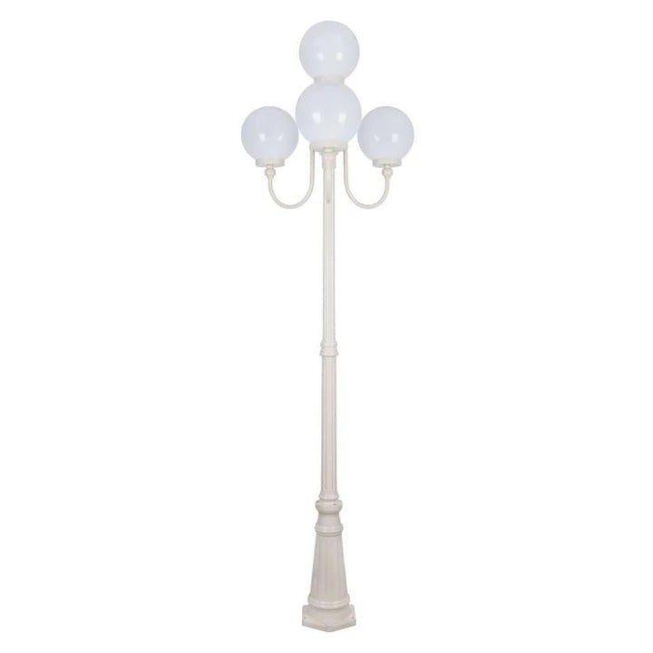 Domus GT-626 Lisbon - Four 25cm Spheres Curved Arms Tall Post Light-Domus Lighting-Ozlighting.com.au
