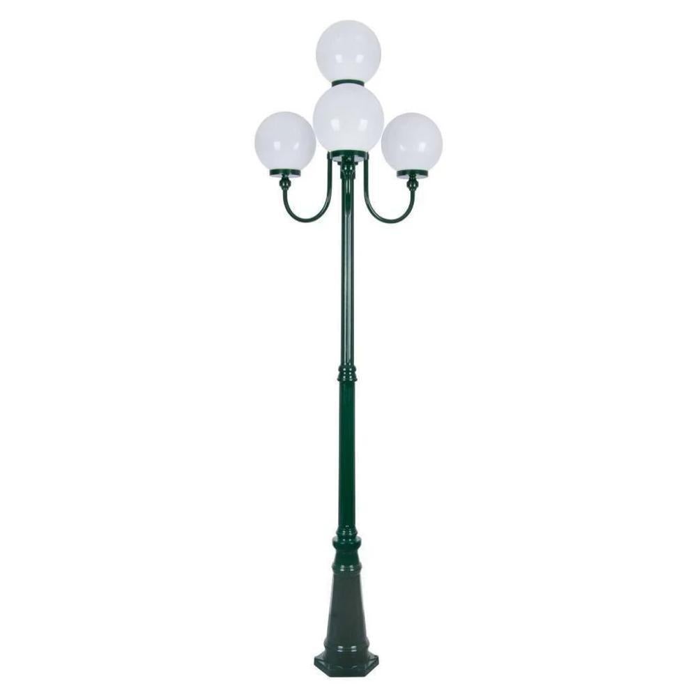 Domus GT-626 Lisbon - Four 25cm Spheres Curved Arms Tall Post Light-Domus Lighting-Ozlighting.com.au