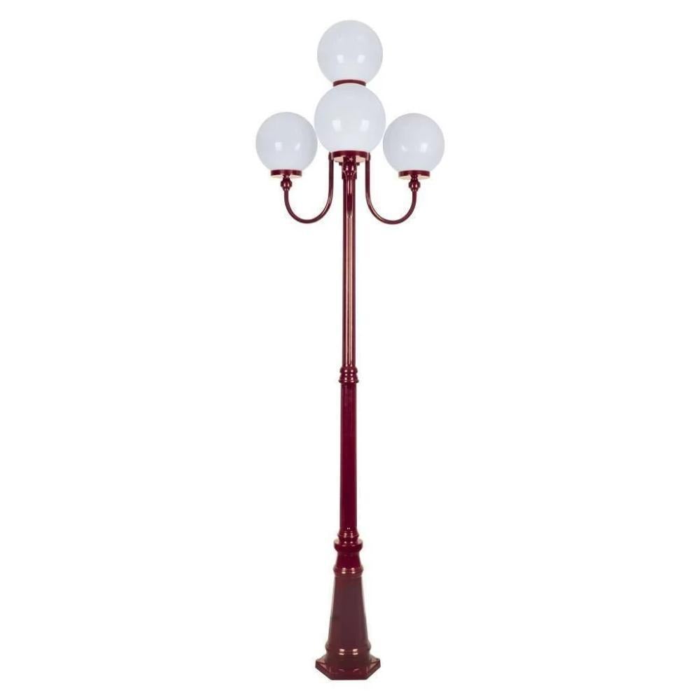 Domus GT-626 Lisbon - Four 25cm Spheres Curved Arms Tall Post Light-Domus Lighting-Ozlighting.com.au