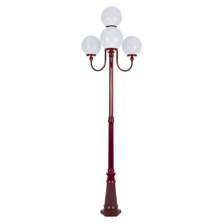 Domus GT-626 Lisbon - Four 25cm Spheres Curved Arms Tall Post Light-Domus Lighting-Ozlighting.com.au
