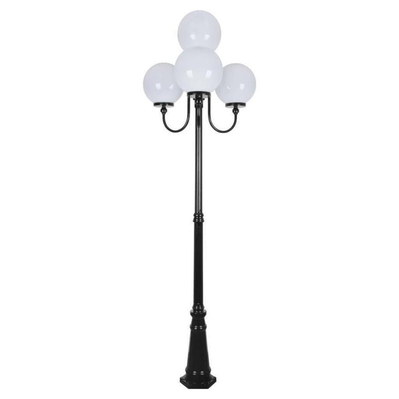 Domus GT-627 Lisbon - Four 30cm Spheres Curved Arms Tall Post Light-Domus Lighting-Ozlighting.com.au