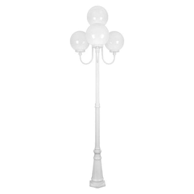 Domus GT-627 Lisbon - Four 30cm Spheres Curved Arms Tall Post Light-Domus Lighting-Ozlighting.com.au