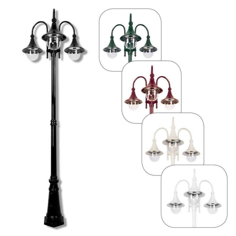 Domus GT-664 Monaco - Triple Head Tall Post-Domus Lighting-Ozlighting.com.au