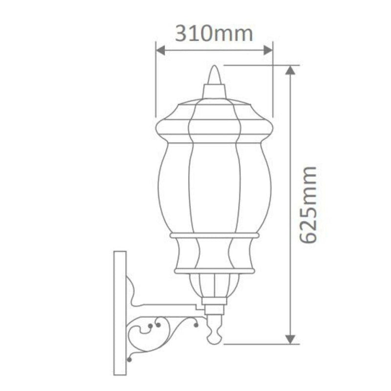 Domus GT-691 Vienna Large - Upward Wall Light-Domus Lighting-Ozlighting.com.au