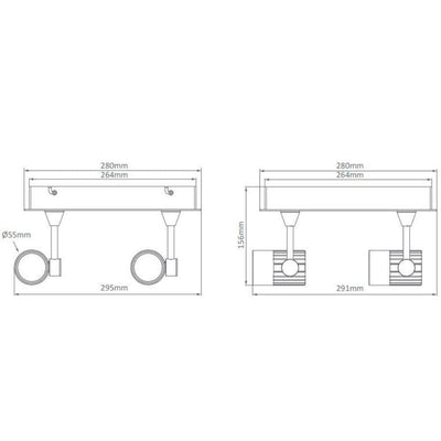 Domus JET-4SQ - 4 x 10W LED Spotlight Square-Domus Lighting-Ozlighting.com.au