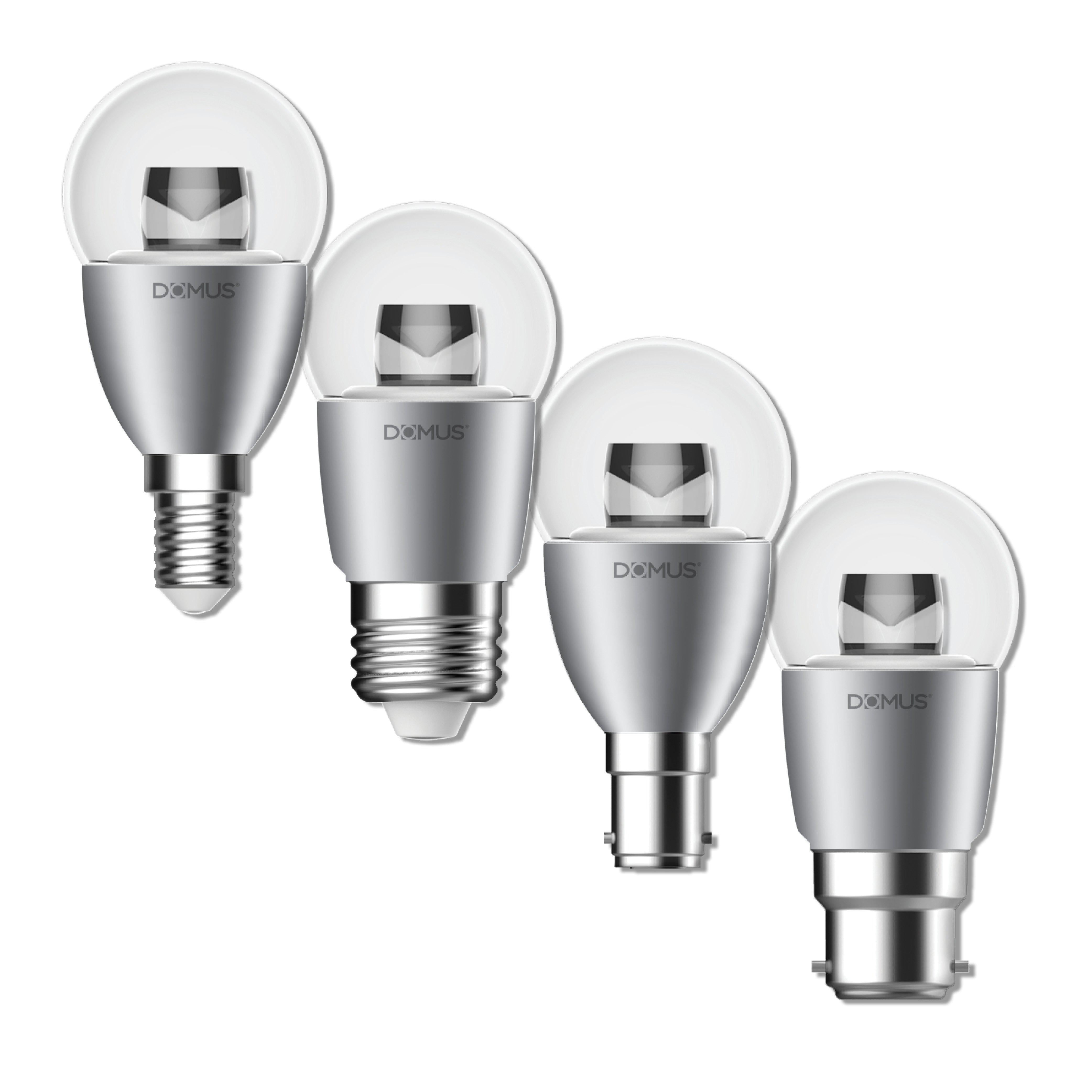 Domus KEY-ROUND - 6W Clear Dimmable LED Globe Base-Domus Lighting-Ozlighting.com.au