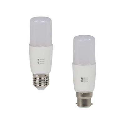 Domus KEY-T40 - 8W LED Tri-Colour Dimmable Tubular T40 Frosted Globe - B22/E27-Domus Lighting-Ozlighting.com.au