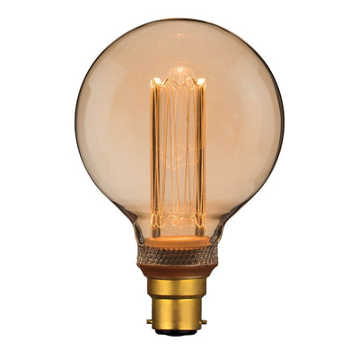 Domus LRF-G95 - 3.5W LED Dimmable G95 Spherical Shape Retro Vintage Filament Globe 1800K - B22/E27-Domus Lighting-Ozlighting.com.au