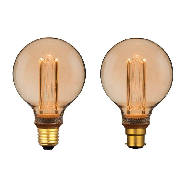 Domus LRF-G95 - 3.5W LED Dimmable G95 Spherical Shape Retro Vintage Filament Globe 1800K - B22/E27-Domus Lighting-Ozlighting.com.au