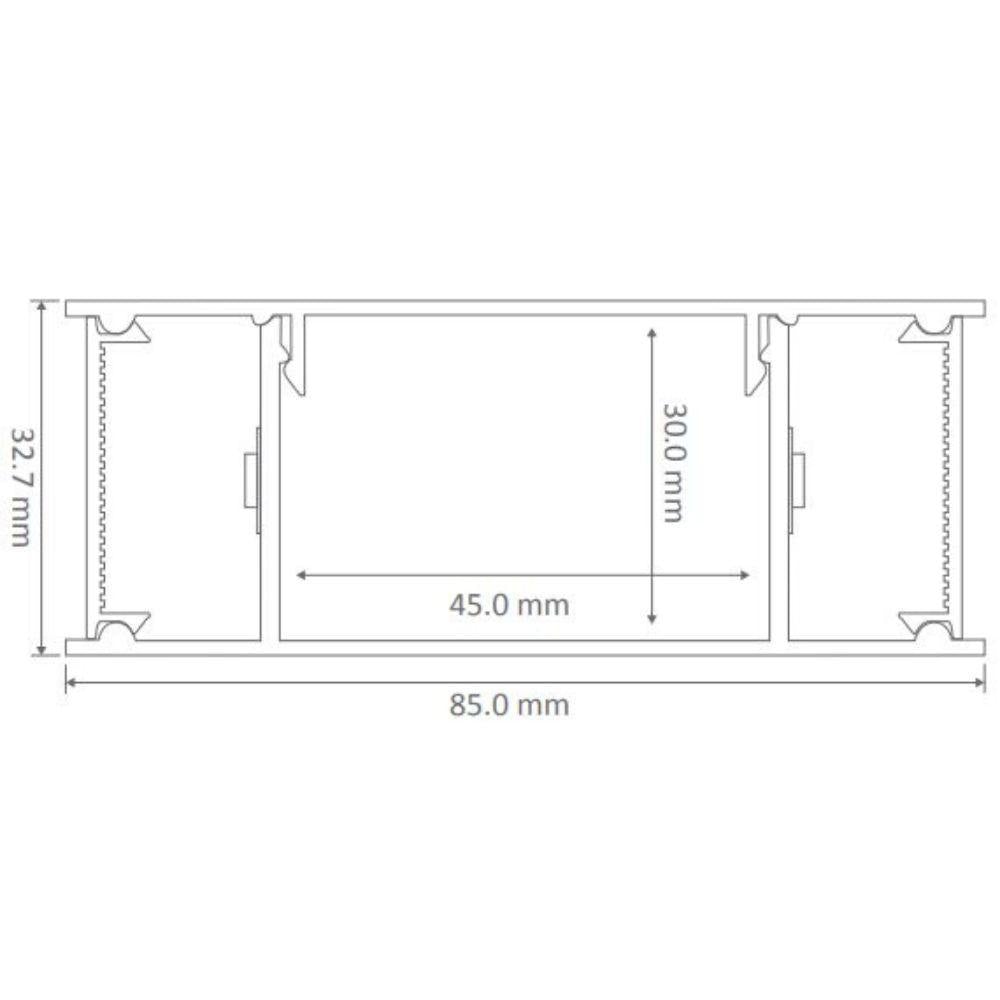 Domus LUMALINE-2-600 - 2x11.5W 600mm LED Up/Down Wall light-Domus Lighting-Ozlighting.com.au