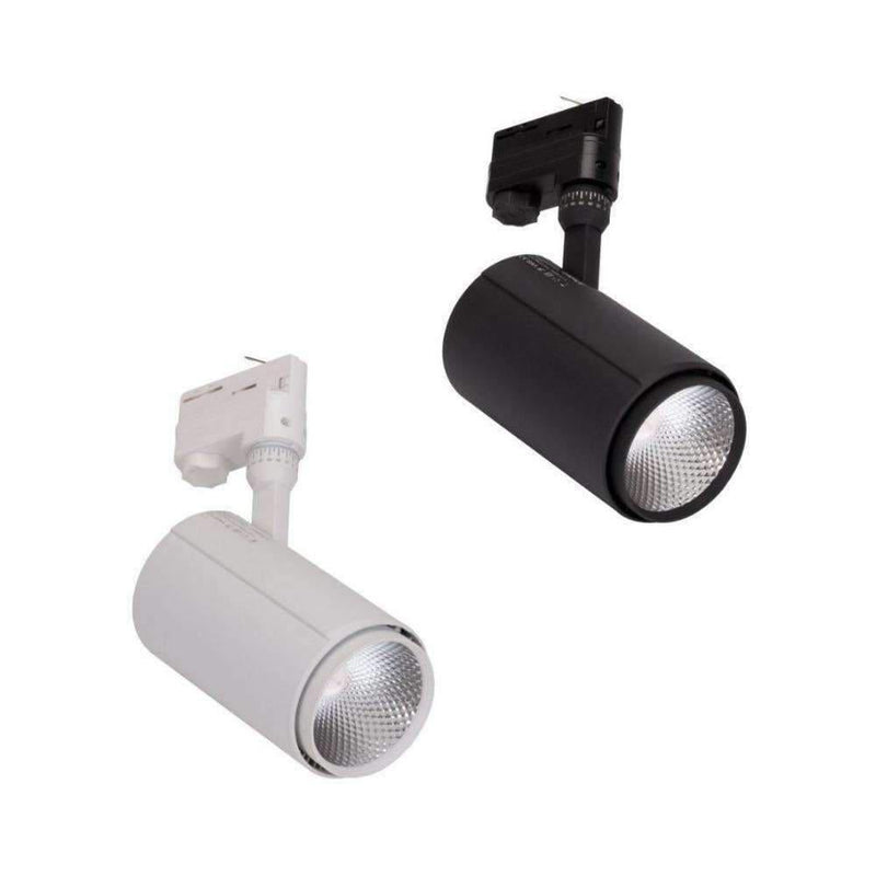 Domus MARS-25-DIM - 25W LED 3-Circuit Dimmable Track Mounted Head Spot Light-Domus Lighting-Ozlighting.com.au