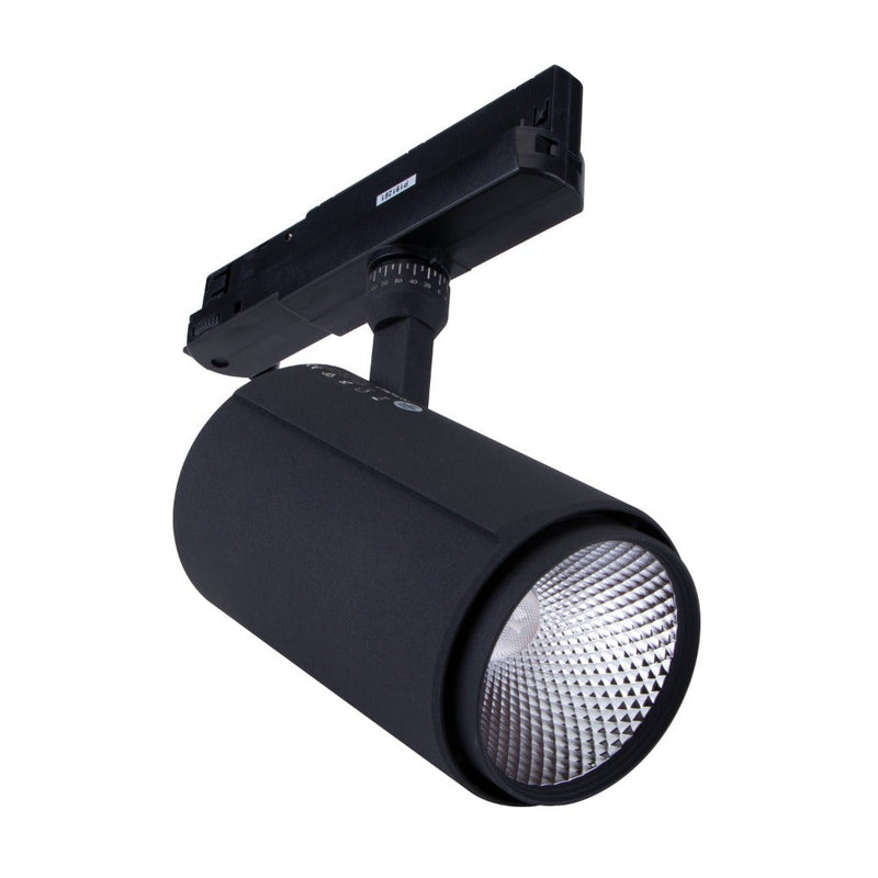 Domus MARS-35-DIM - 35W LED 3-Circuit Dimmable Track Mounted Head Spot Light-Domus Lighting-Ozlighting.com.au