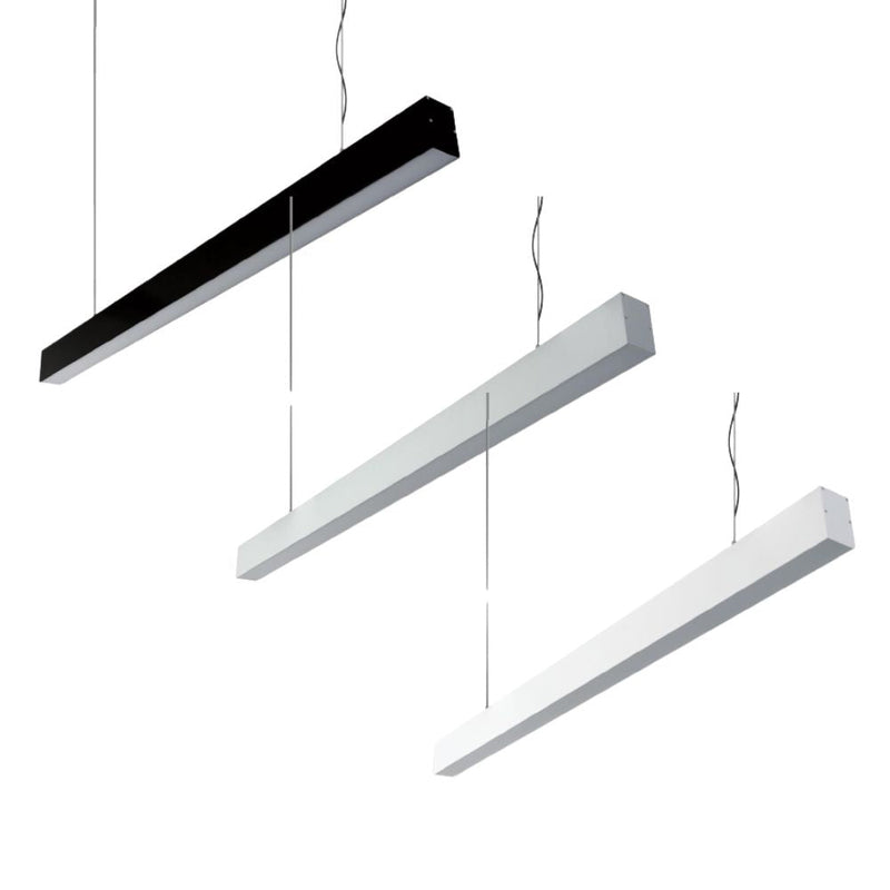 Domus MAX-50 - 17.3W Down Pendant Profile 1M C/W Opal-Domus Lighting-Ozlighting.com.au