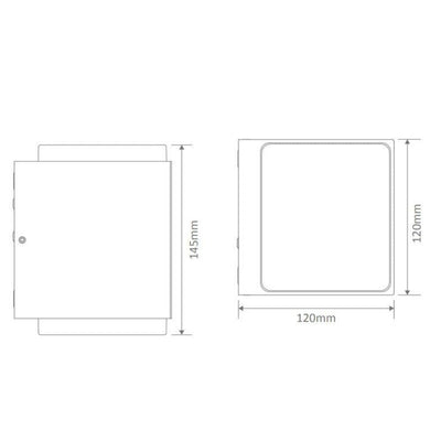 Domus MOJO-20 - 2x10W LED Modern Exterior Up/Down Wall Light IP65-Domus Lighting-Ozlighting.com.au