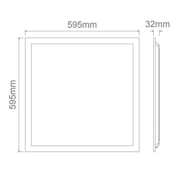 Domus PANEL-BLT-606 - 35W LED Tri-Colour 600x600mm Backlit Panel Troffer Light-Domus Lighting-Ozlighting.com.au
