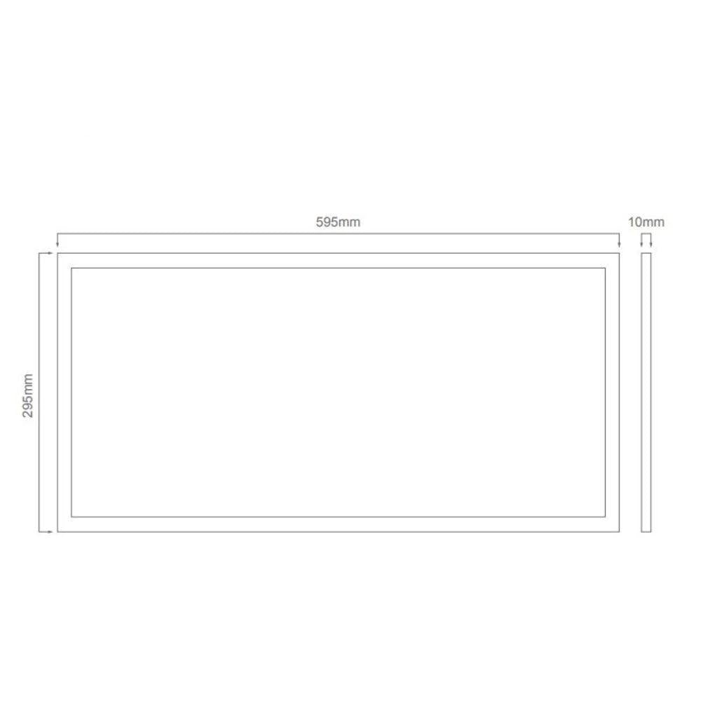 Domus PANEL-TRIM-306 LED Panel Light - Recessed, 630x330mm, White-Domus Lighting-Ozlighting.com.au