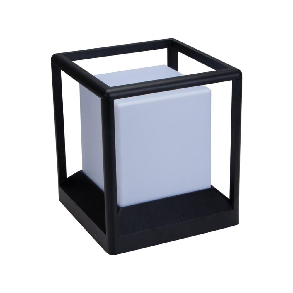 Domus PILLA-CUBE Modern Cube Outdoor Pillar Mount Light - IP65-Domus Lighting-Ozlighting.com.au