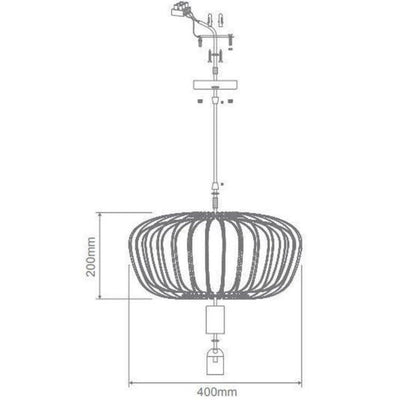 Domus ROBIN - 400/500/600mm Timber Pendant-Domus Lighting-Ozlighting.com.au