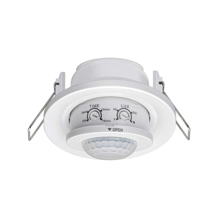Domus SENSOR-REC-01 - Recessed Eyeball Tilt Adjustable PIR Infrared 360° Occupancy Motion Sensor IP20-SCI-Ozlighting.com.au