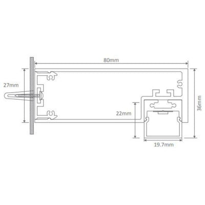 Domus SHADOWLINE-900 - 13W 900mm LED Wall Vanity or Picture Light-Domus Lighting-Ozlighting.com.au