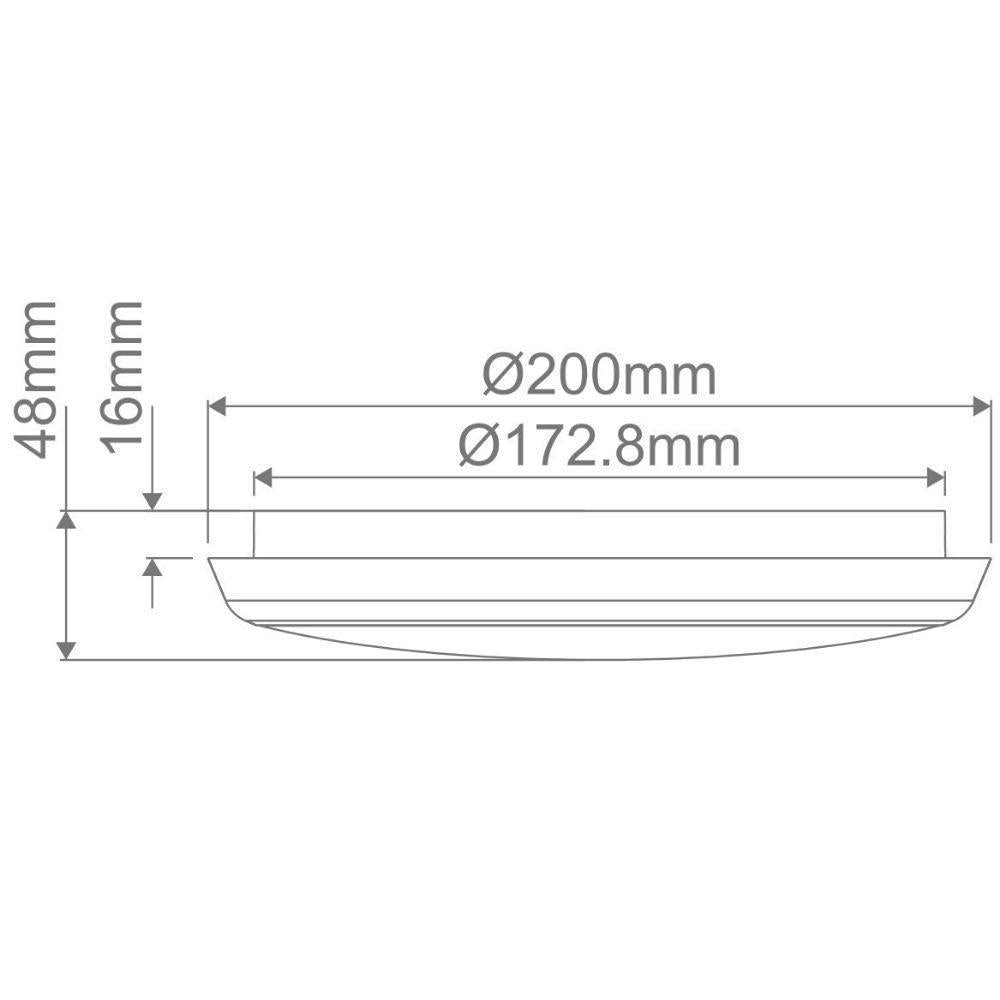 Domus SOLAR-TRIO LED Ceiling Light - Colour Switchable, IP54-Domus Lighting-Ozlighting.com.au