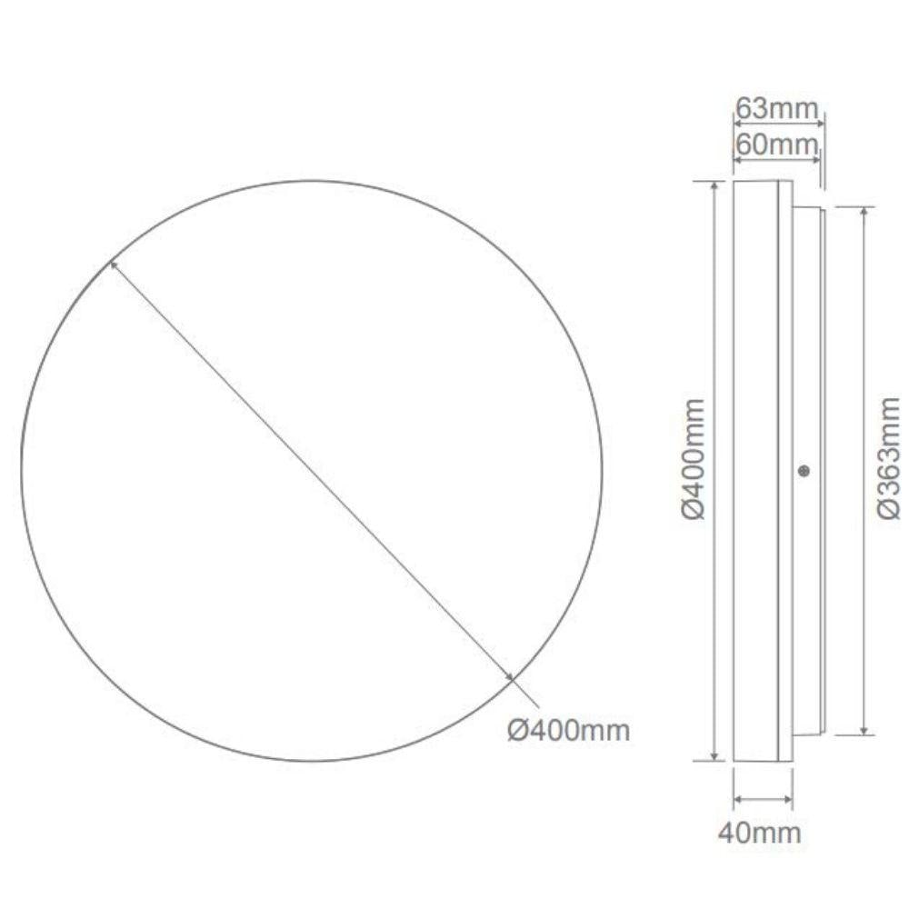 Domus SUNSET LED Ceiling Light - 15W/25W/35W, Colour Switchable, IP54-Domus Lighting-Ozlighting.com.au