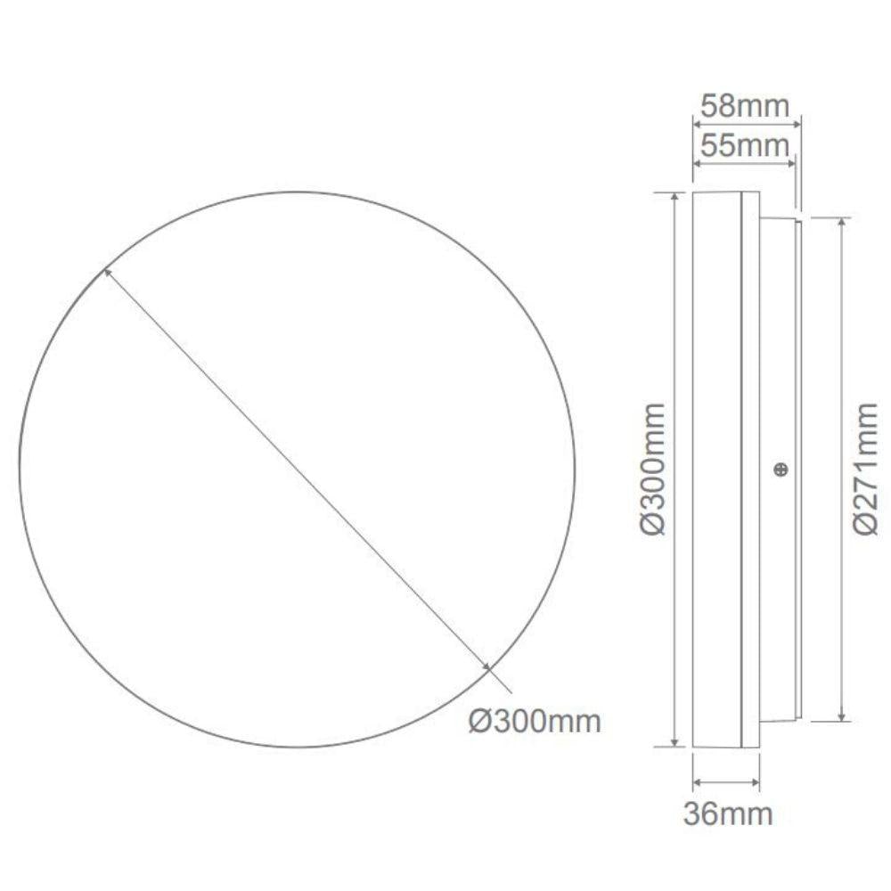 Domus SUNSET LED Ceiling Light - 15W/25W/35W, Colour Switchable, IP54-Domus Lighting-Ozlighting.com.au