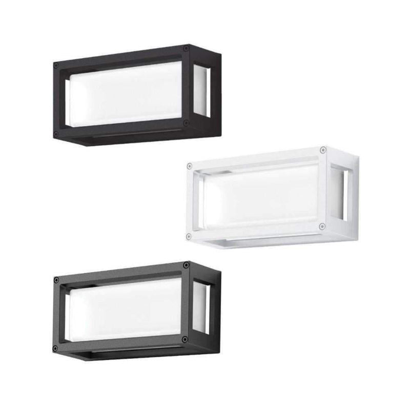 Domus YORK-7 - 7W LED Modern Exterior Flush Wall Light IP65 - 3000K/5000K-Domus Lighting-Ozlighting.com.au