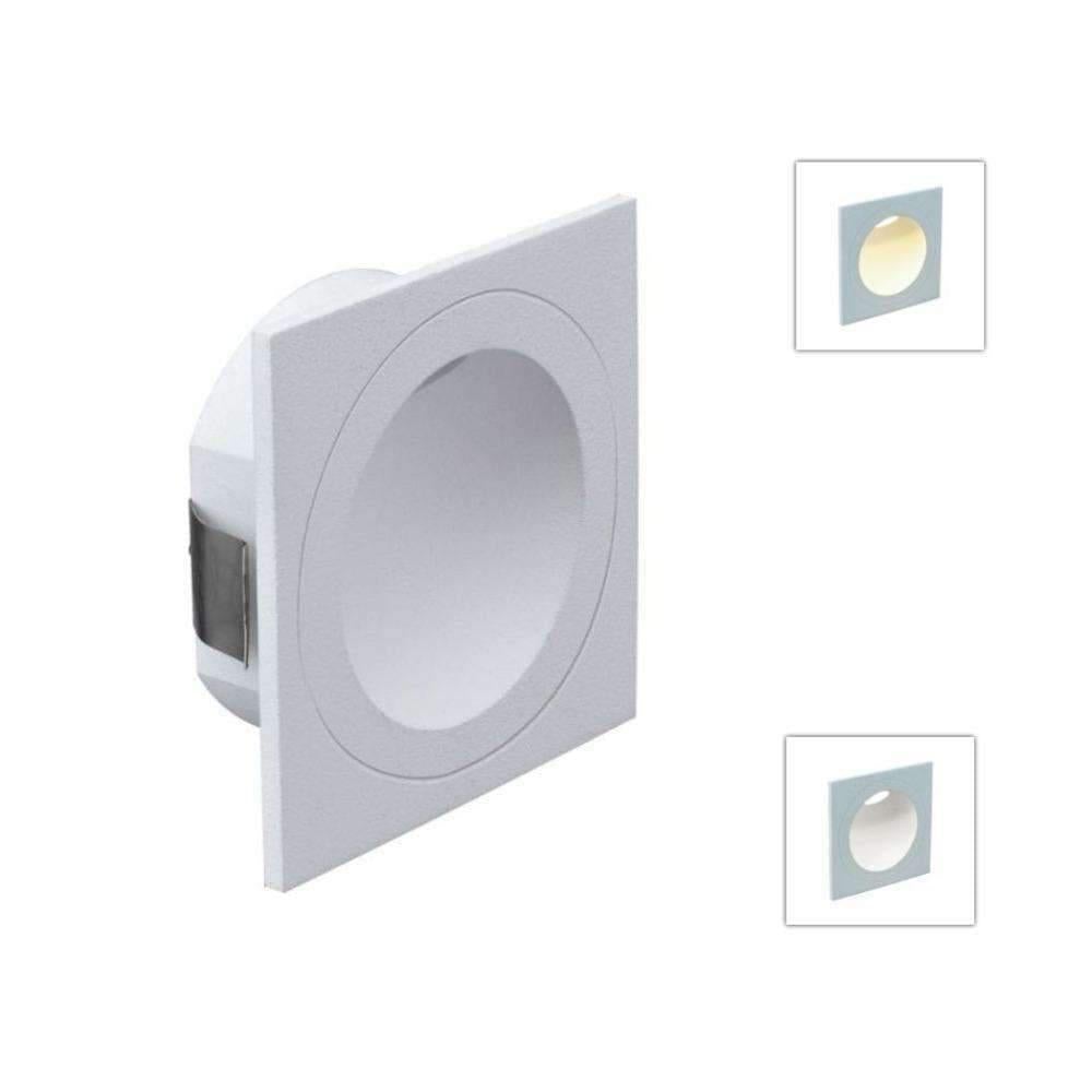 Domus YOU-3 - 3W LED Interior/Exterior Round/Square Recessed Step Light IP54-Domus Lighting-Ozlighting.com.au