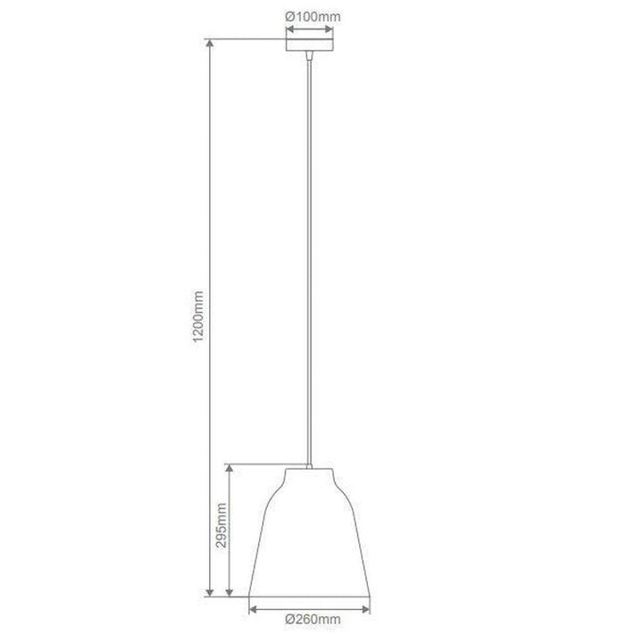 Domus ZOEY-260 - 1 Light Pendant-Domus Lighting-Ozlighting.com.au