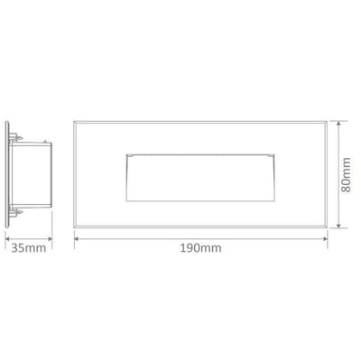 Domus ZONE-5 - 5W Recessed LED Steplight IP65 Frosted Glass-Domus Lighting-Ozlighting.com.au