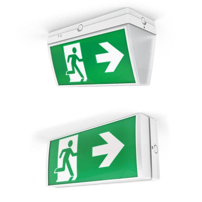 Ektor BOXIT - Wall/Ceiling Emergency Exit Sign IP20-Ektor Lighting-Ozlighting.com.au