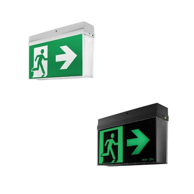 Ektor MERCURY - 1.5W LED Wall / Ceiling Mounted Emergency Exit Sign Light IP20-Ektor Lighting-Ozlighting.com.au