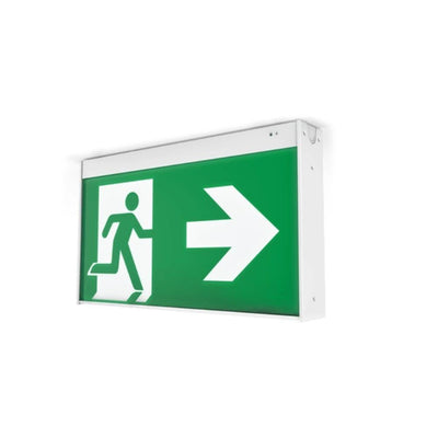 Ektor MERCURY-40M-PRO-LK - 1.4W LED Lynk Jumbo Wall / Ceiling Mounted Emergency Exit Sign Light IP20-Ektor Lighting-Ozlighting.com.au