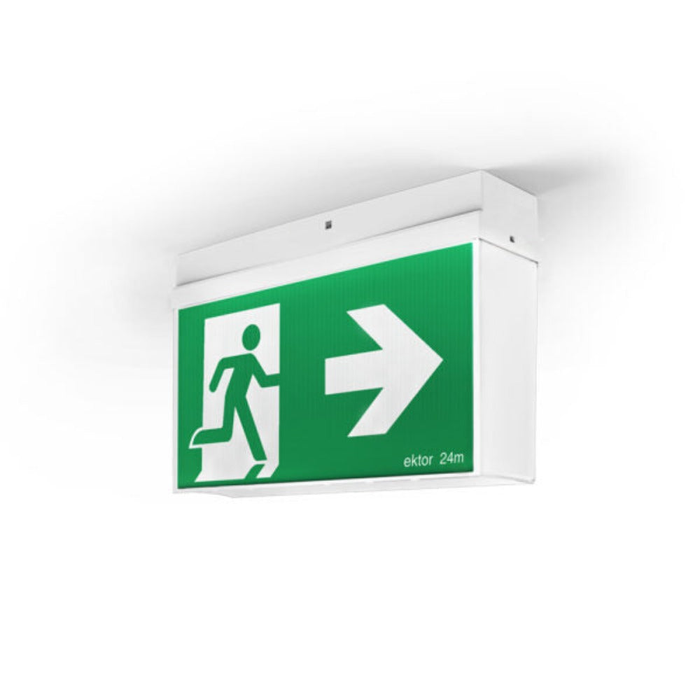 Ektor MERCURY Emergency Exit - IP20-Ektor Lighting-Ozlighting.com.au
