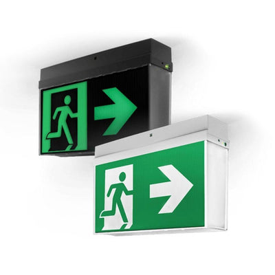 Ektor MERCURY-PRO-LK - 1.5W LED Lynk Wall / Ceiling Mounted Emergency Exit Sign Light IP20-Ektor Lighting-Ozlighting.com.au