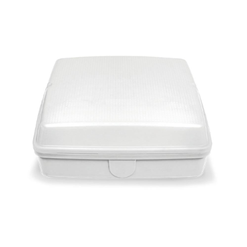 Ektor QUADRO-EV-5812-EM LED Bunker Ceiling Light - 17W-27W, Tri-Colour, IP65, with Sensor, Emergency-Ektor Lighting-Ozlighting.com.au