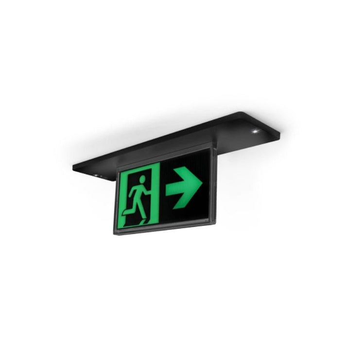 Ektor RAZOR-16M - 1.75W LED Recessed Slimblade Emergency Exit Sign Light IP20-Ektor Lighting-Ozlighting.com.au