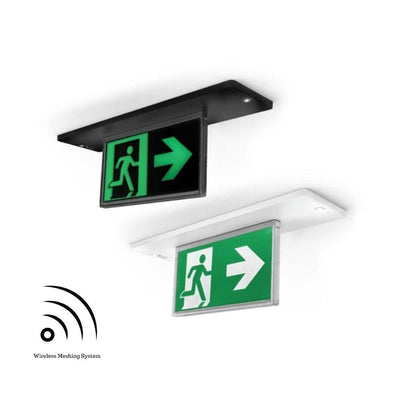 Ektor RAZOR-16M-LK - 1.75W LED Lynk Recessed Slimblade Emergency Exit Sign Light IP20-Ektor Lighting-Ozlighting.com.au