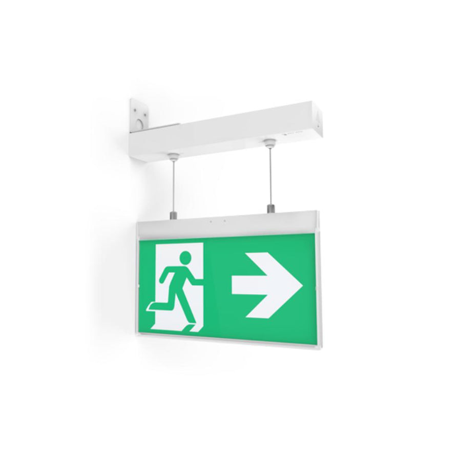 Ektor Razor - Core Surface Pendant Emergency Exit IP20-Ektor Lighting-Ozlighting.com.au