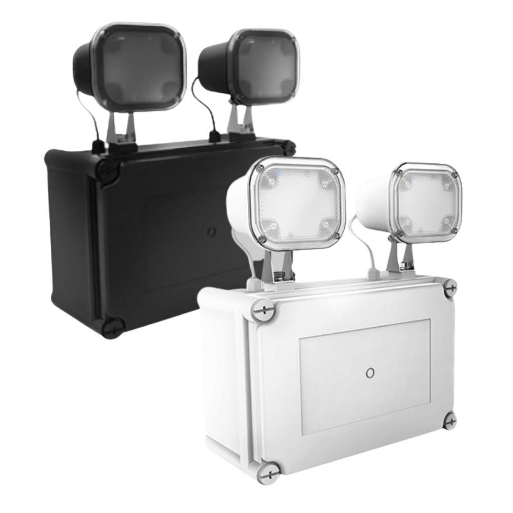 Ektor TWINSPOT-EM Emergency Luminaire - 3W Max Total Power, IP65-Ektor Lighting-Ozlighting.com.au